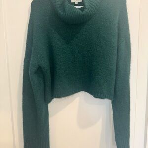 Z Supply Forest Green Cowl Neck Sweater